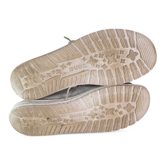 Hey Dude Wally Sox "Stone White" Casual Shoes 110350703 Men's 9 - Picture 8 of 11